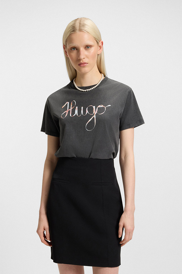 ΜΠΛΟΥΖΑ HUGO - 001 ΜΑΥΡΟ